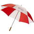 30" Karl-golfsateenvarjo puukahvalla, valkoinen, punainen lisäkuva 2